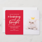 Funny Season be Merry Photo Holiday Greeting (Achterkant)