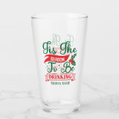 Funny Season Drink kerstbier Glas (Achterkant)