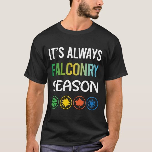 Funny Season Falconry Falconer T-shirt (Voorkant)
