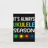 Funny Season Ukulele  Kaart (Voorkant)