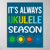 Funny Season Ukulele  Poster (Voorkant)