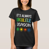 Funny Season Ukulele  T-shirt (Voorkant)