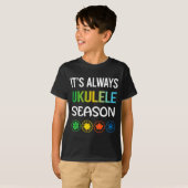 Funny Season Ukulele  T-shirt (Voorkant volledig)