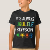 Funny Season Ukulele  T-shirt (Voorkant)