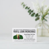 Funny Second Hand Store Thrift Shop Visitekaartje (Staand voorkant)