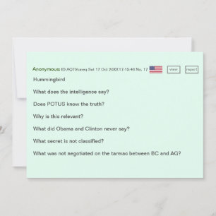 Funny Secret Message Online Conspiracy Birthday Kaart