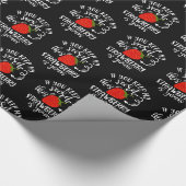 Funny Secret Santa Design Idee Cadeaupapier (Hoek)