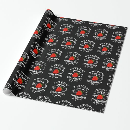 Funny Secret Santa Design Idee Cadeaupapier (Uitgerold)