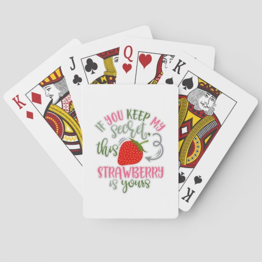 Funny Secret Santa Design Idee Pokerkaarten (Achterkant)
