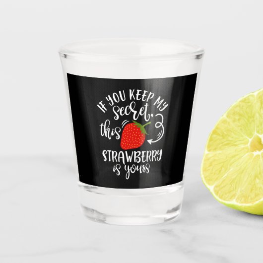 Funny Secret Santa Design Idee Shot Glas (Voorkant)