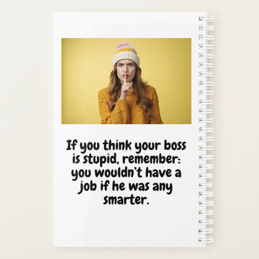 Funny Secret Santa gift - Planner (Achterkant)