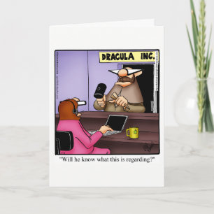 Funny Secretary Humor wenskaartSpectickles Bedankkaart