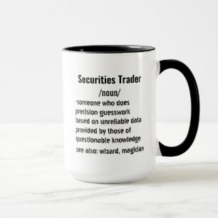 Funny Securities Trader Definitie geschenken voor  Mok