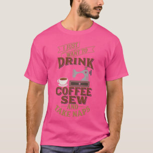 Funny Seing wil gewoon dat de koffee van de Drink  T-shirt