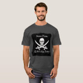 Funny Seize the Day Pirate Pun T-Shirt (Voorkant volledig)