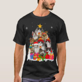Funny Selkirk Rex-kerstboompat met deksel over Gif T-shirt (Voorkant)