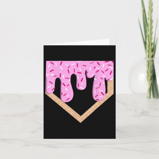 Funny Sell Ice Cream Dripping Sell Home Bord Drip Kaart (Voorkant)