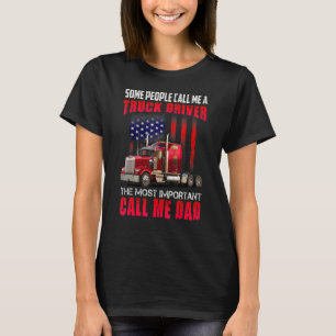 Funny Semi Truck Driver Design for Truckers en T-shirt