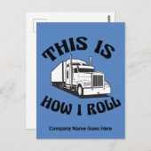 Funny Semi Truck Driver Dit is hoe ik op maat kan  Briefkaart (Voorkant / Achterkant)