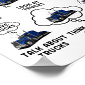 Funny Semi Truck Things I Do In My Spare Time Truc Poster (Hoek)