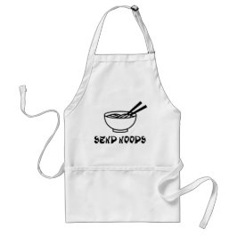 Funny Send Noods Kookkaas Kookpan Pocket Standaard Schort