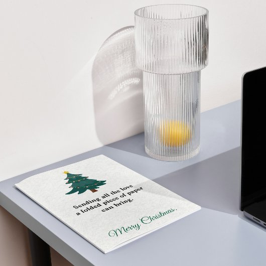 Funny "Sending Love" Christmas Card — Sarcastic  Feestdagen Kaart