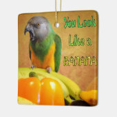 Funny Senegal Parrot Banana Keramisch Ornament (Links)