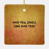 Funny Senegal Parrot Banana Keramisch Ornament (Achterkant)