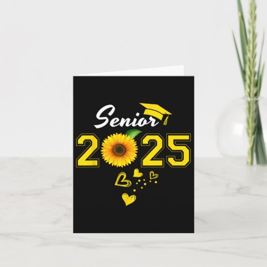 Funny Senior 2025 Funny Afstuderen Zonnebloem CL v Kaart (Voorkant)