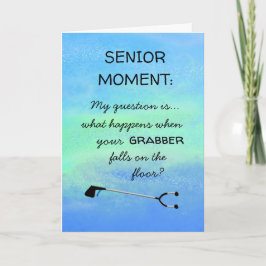 Funny Senior Add Name Age Happy Birthday Card Kaart