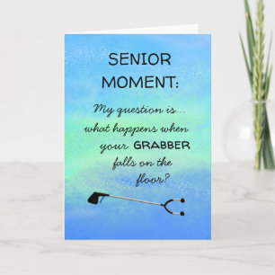 Funny Senior Add Name Age Happy Birthday Card Kaart