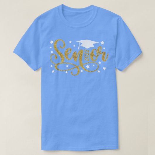 Funny Senior Afstuderen Gift Class of 2022 Senior T-shirt (Design voorkant)