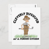 Funny Senior Citizen Golfer Briefkaart (Voorkant / Achterkant)