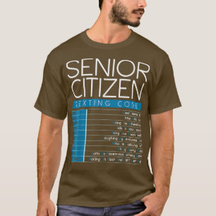 Funny Senior Citizen Teting Code Cool Grandpa Gran T-shirt