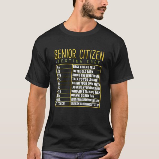 Funny Senior Citizen TexCode Cool Grandpa Gra T-shirt (Voorkant)