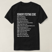 Funny Senior Citizen's Teting Code Cadeautje T-shirt (Design voorkant)