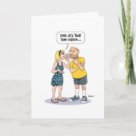 Funny Senior Dad Birthday Kaart