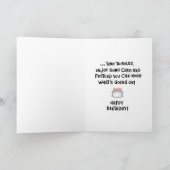 Funny Senior Dad Birthday Kaart (Binnen)