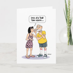 Funny Senior Dad Birthday Kaart