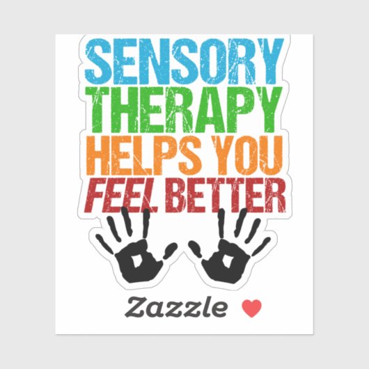 Funny Sensory Therapist Occupational Therapist Sticker (Vel)