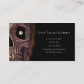 Funny Sepia Brown Black Gothic Visitekaartje (Achterkant)