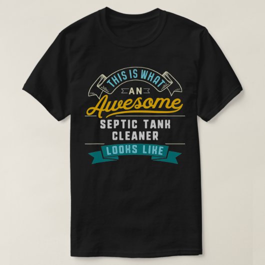 Funny Septic Tank Cleaner Geweldige banenberoep (Design voorkant)