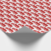 Funny Septic Tank Truck Wrapping Paper Cadeaupapier (Hoek)