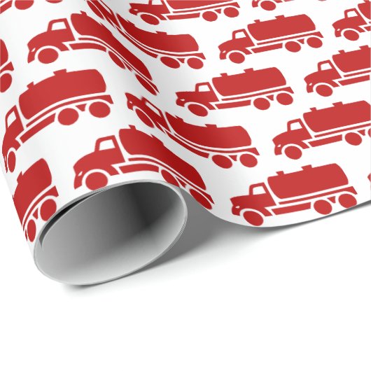 Funny Septic Tank Truck Wrapping Paper Cadeaupapier (Rol Hoek)