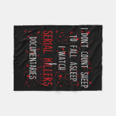 Funny Serial Killer True Crime Junkie Murder Myste Fleece Deken (Voorkant (Horizontaal))