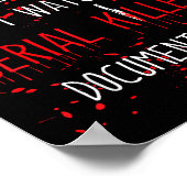 Funny Serial Killer True Crime Junkie Murder Myste Poster (Hoek)