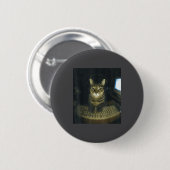 Funny Serious Gamer Cat Lovers Stud Kitty Cat Meme Ronde Button 5,7 Cm (Voorkant /achterkant)
