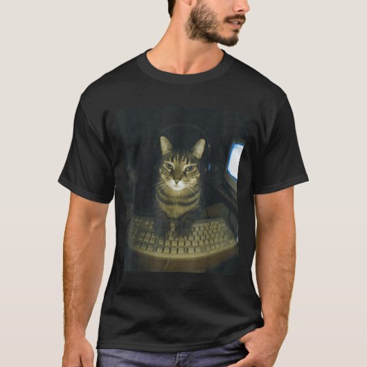 Funny Serious Gamer Cat Lovers Stud Kitty Cat Meme T-shirt (Voorkant)