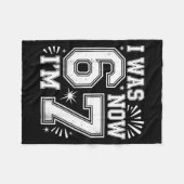 Funny Seven Year Old Birthday Design Kids  Fleece Deken (Voorkant (Horizontaal))