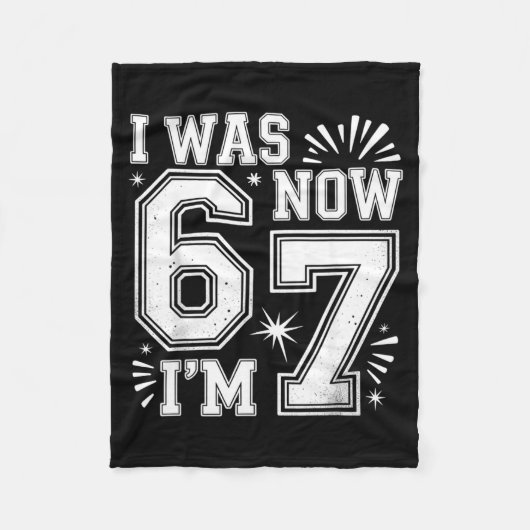 Funny Seven Year Old Birthday Design Kids  Fleece Deken (Voorkant)